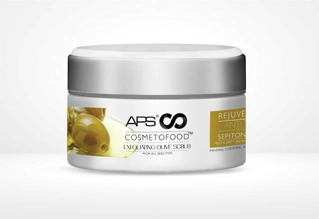 APS COSMETO FOOD EXFOLIATING OLIVE SCRUB - INR 720 APS COSMETO FOOD EXFOLIATING OLIVE SCRUB - INR 720