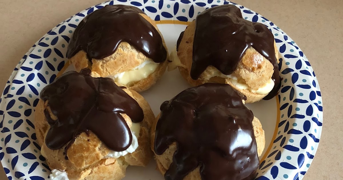 Sweets Success Baking Profiteroles with Zabaglione, whipped cream and