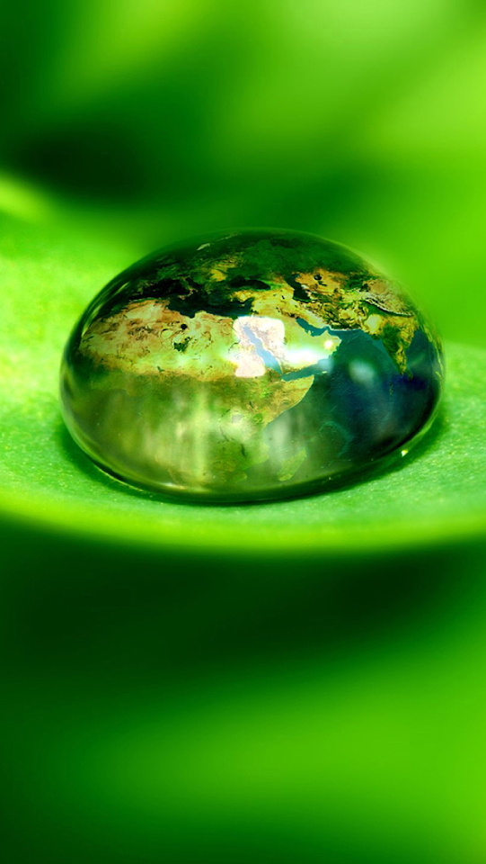 Earth in a Water Bubble  Android Best Wallpaper