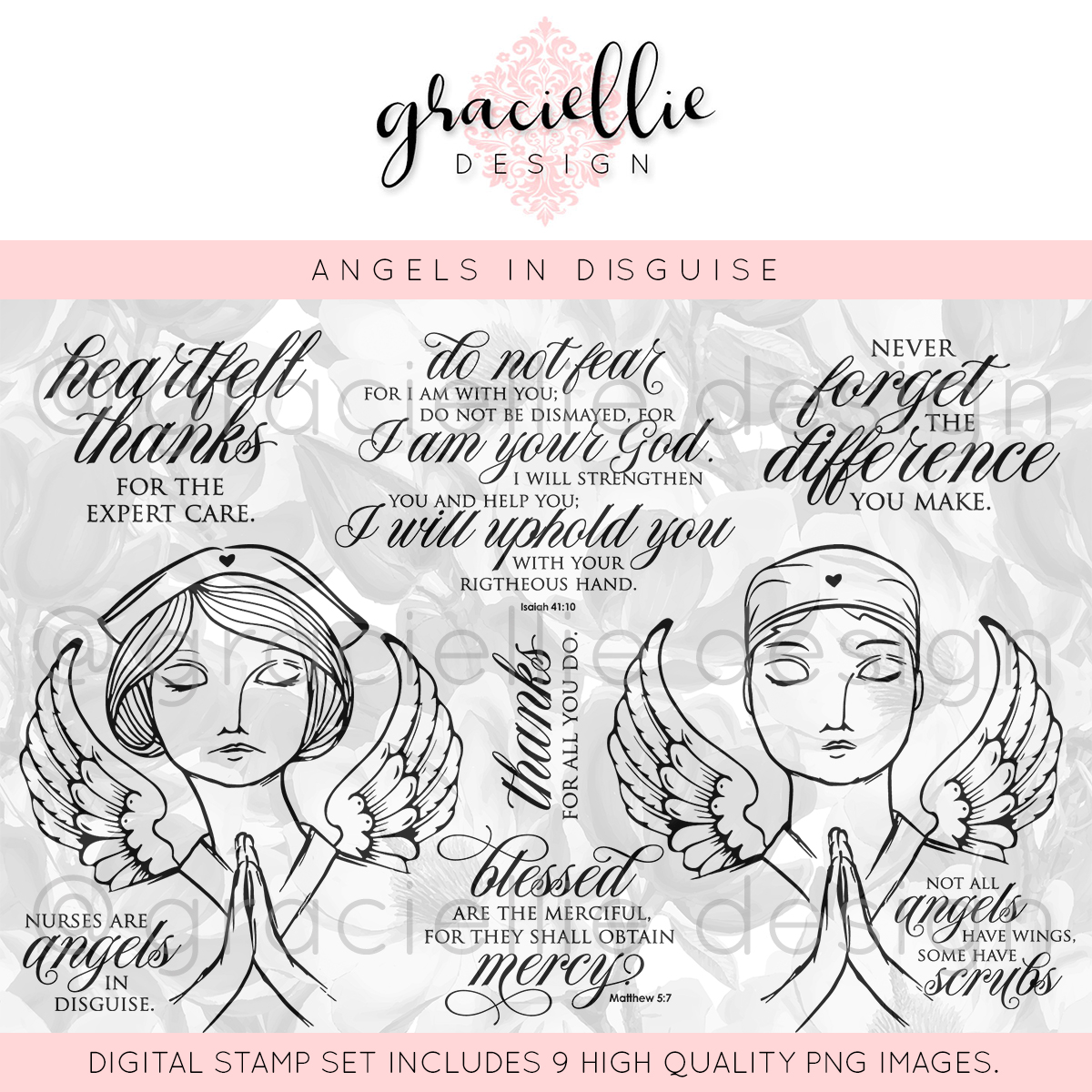 Cimbacreativefun Nurses are Angels in Disguise with Graciellie Design