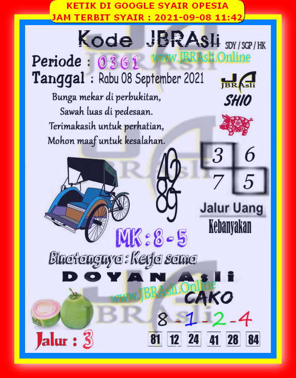 Syair Togel Sdy 8 September 2021 Forum Syair Asiktoto Syair Togel Sdy 8 September 2021 Forum Syair Asiktoto