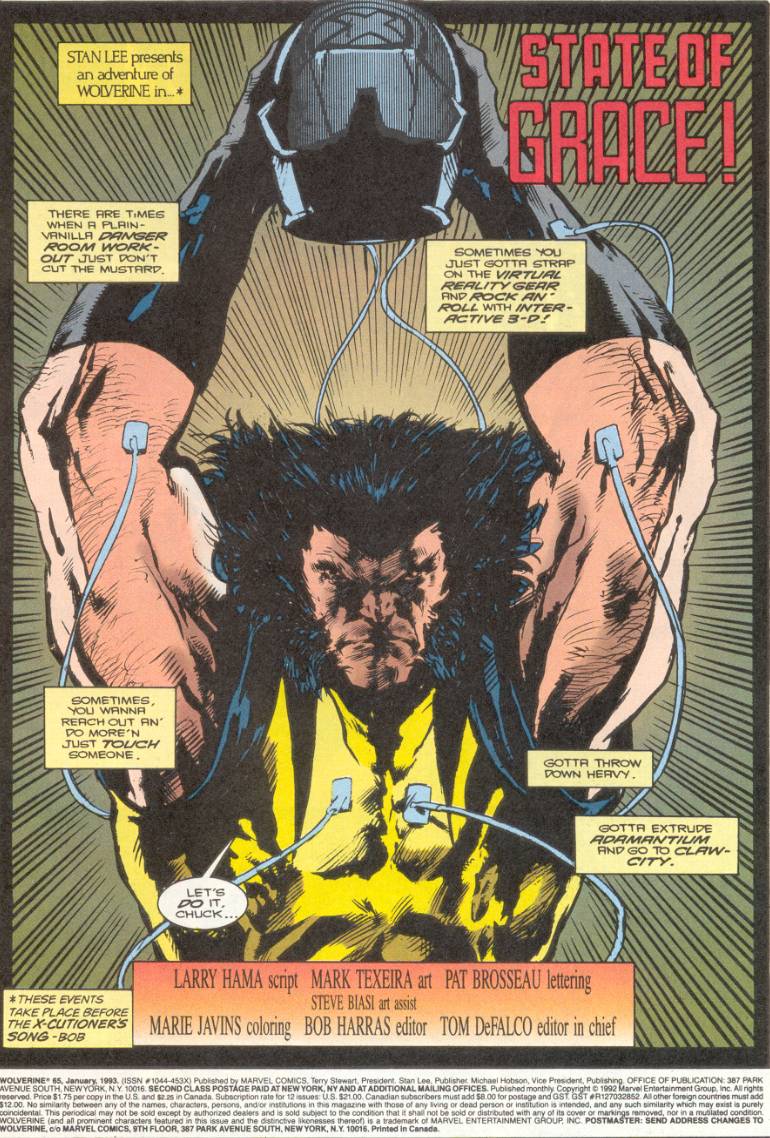 Read online Wolverine (1988) comic -  Issue #65 - 2