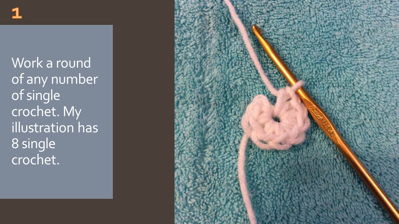 How to Create a Continuous Round Single Crochet Flat Circle