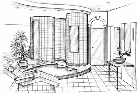 ... Gallery: Interior Design Sketches Inspiration With 