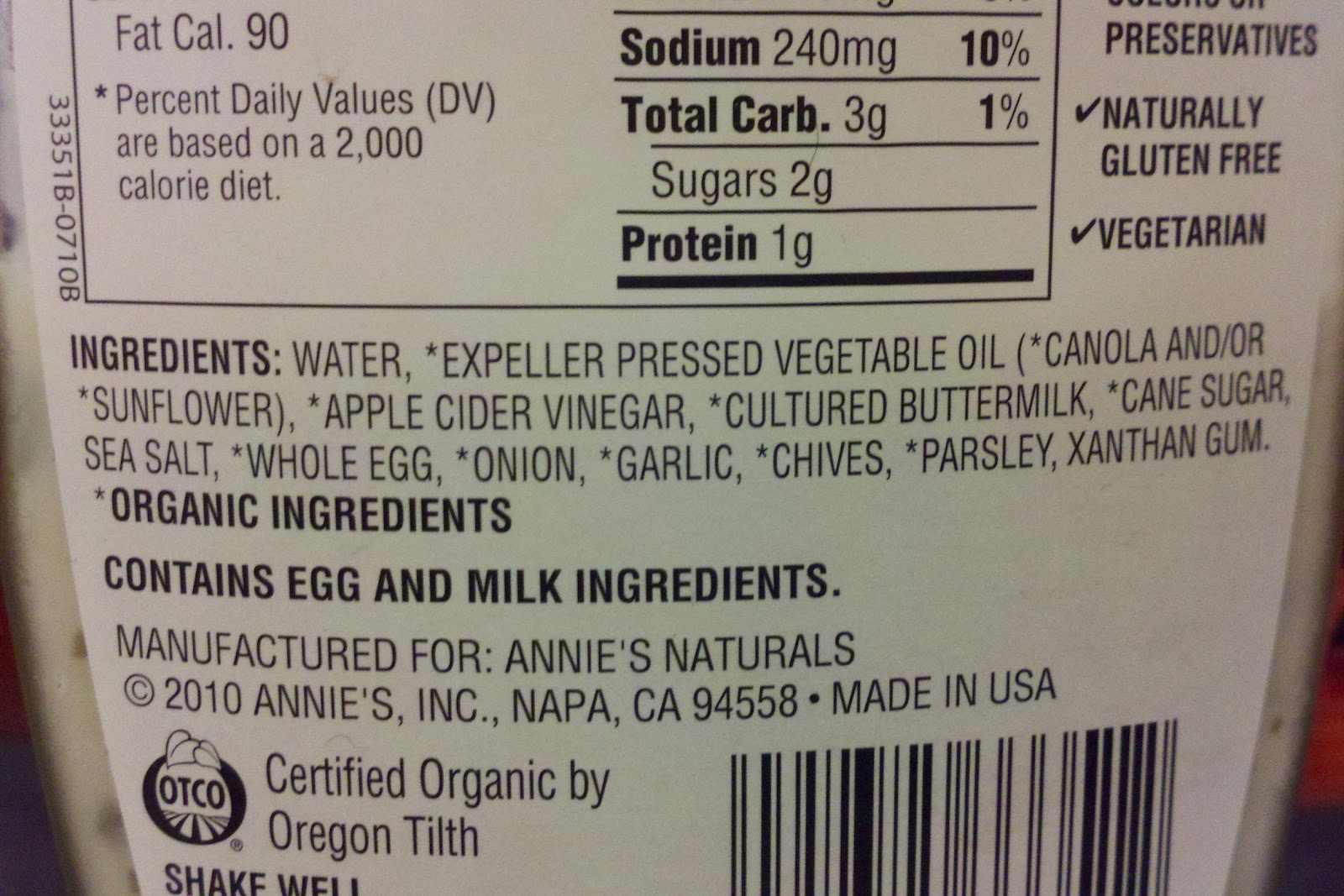 Taste and See SoyFree Saturday Ranch dressing and dips