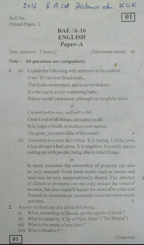 Marking criteria for essay writing picture