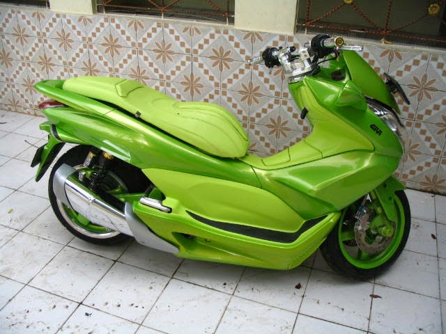 Modifikasi JOK MOTOR: JOK HONDA PCX Model PCX Modif Pesanan Mr. BUDI