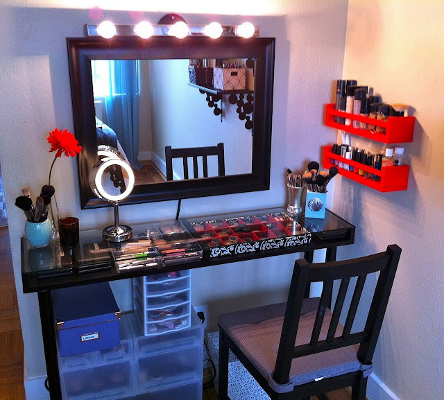 beautiful black corner vanity table design with lighted mirror beautiful black corner vanity table design with lighted mirror