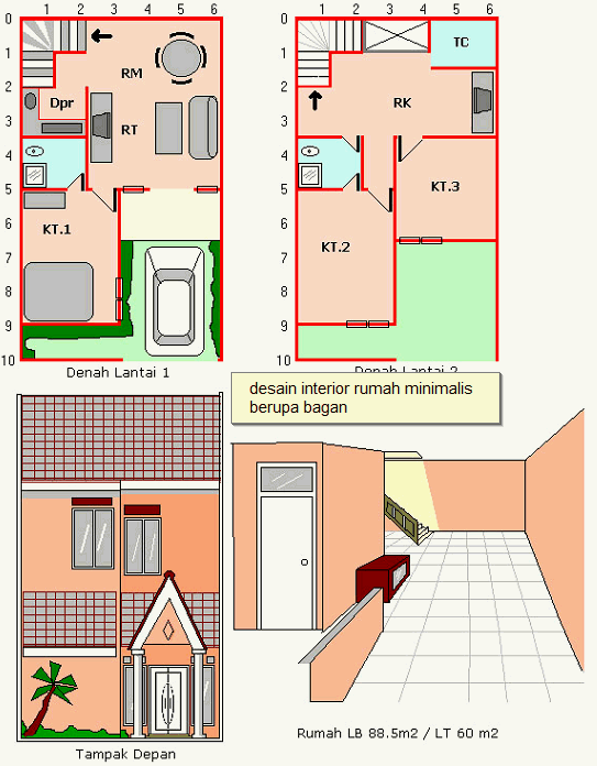 interior rumah rumah minimalis 