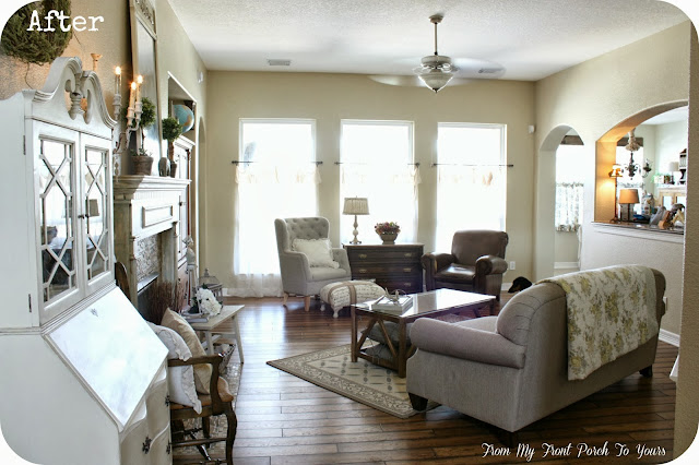 French Farmhouse Living Room-French Country-From My Front Porch To Yours