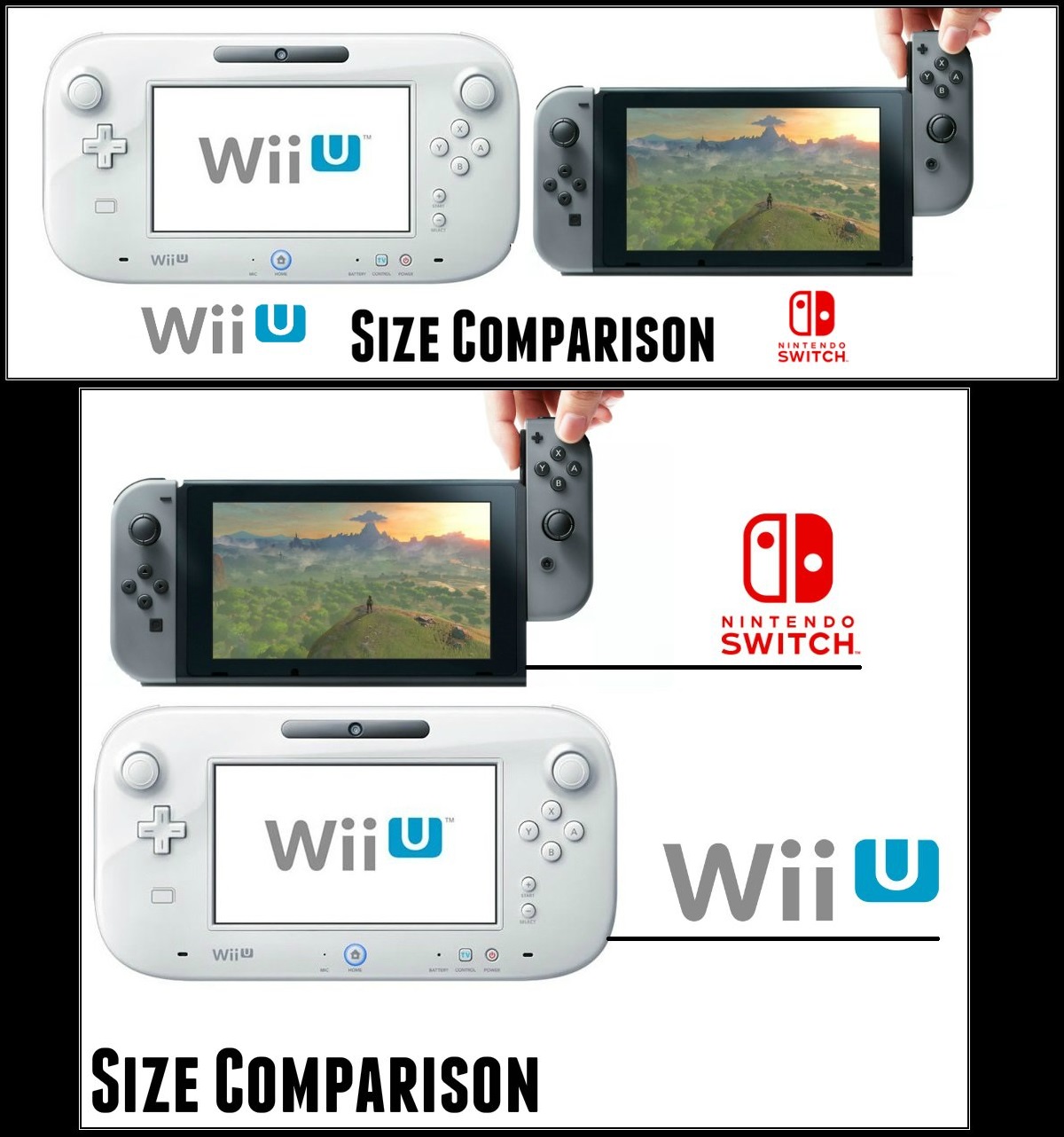 Game Knights Uk Nintendo Switch Size Comparisons