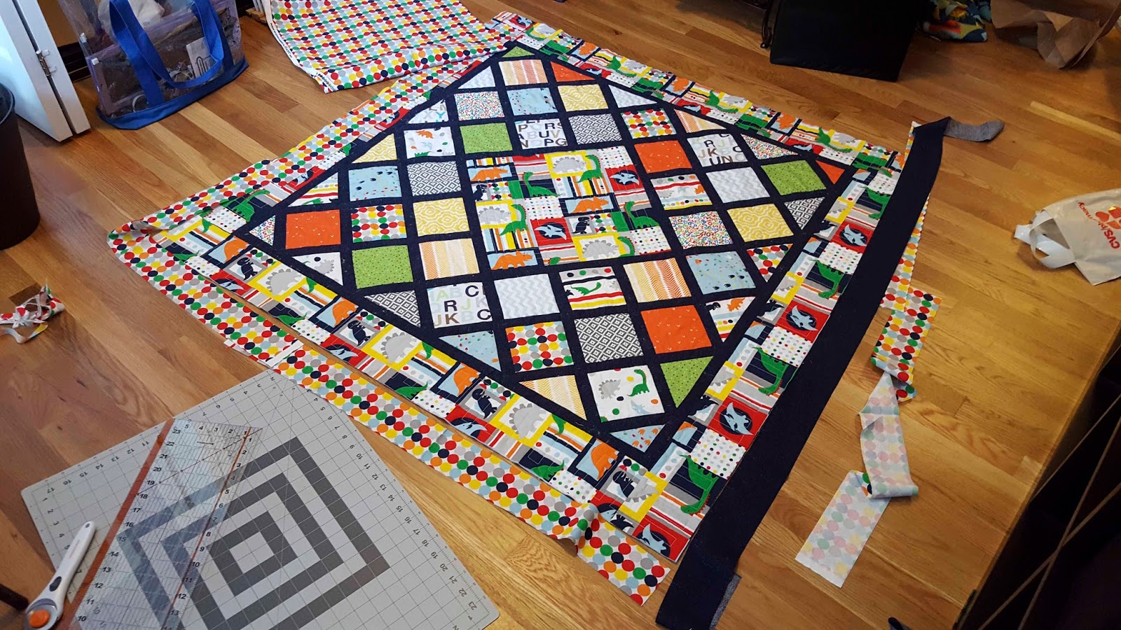 ChemKnits My First Quilt Part 3 Quilting, Binding and Finishing