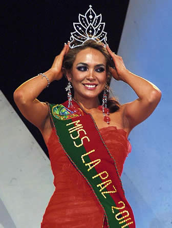 Valeria Avendaño Ávila es Miss La Paz 2011