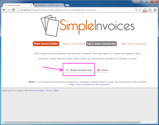 Install SimpleInvoices on Windows 7 with XAMPP tutorial 13