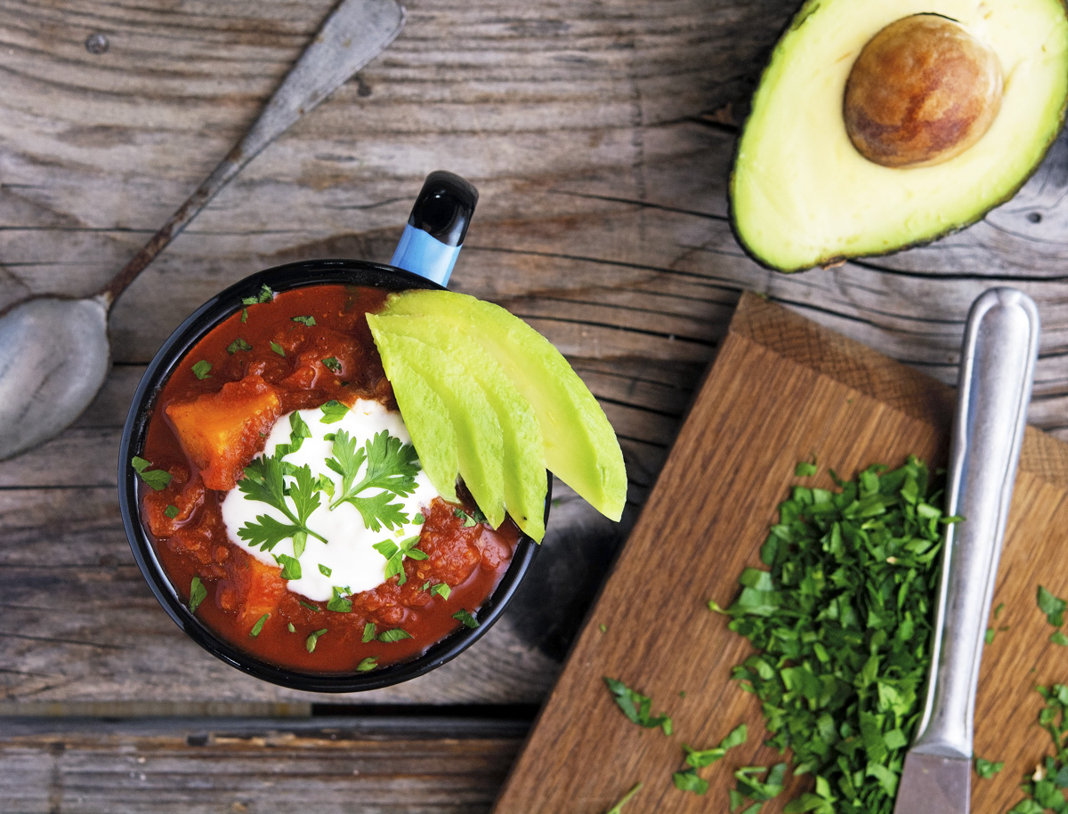 The Iron You Easy CrockPot Sweet Potato Turkey Chili
