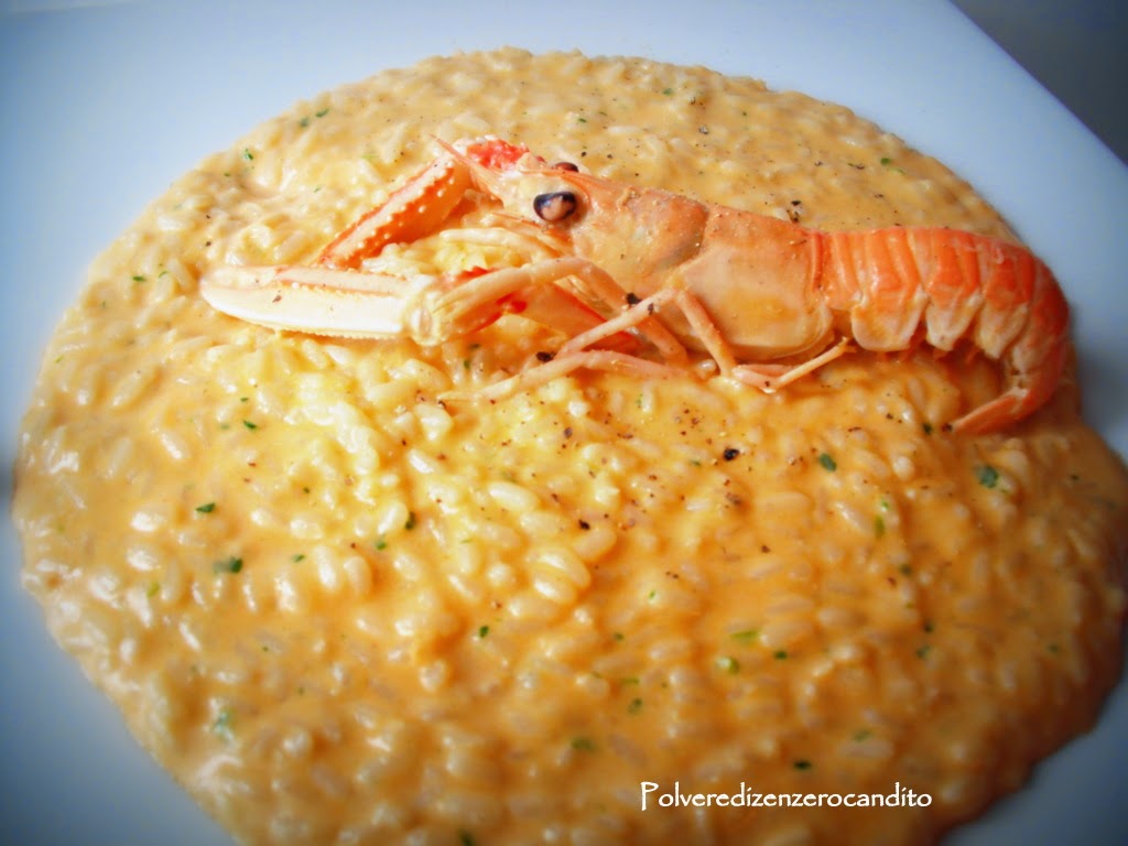 risotto alla crema di scampi  (bimby)