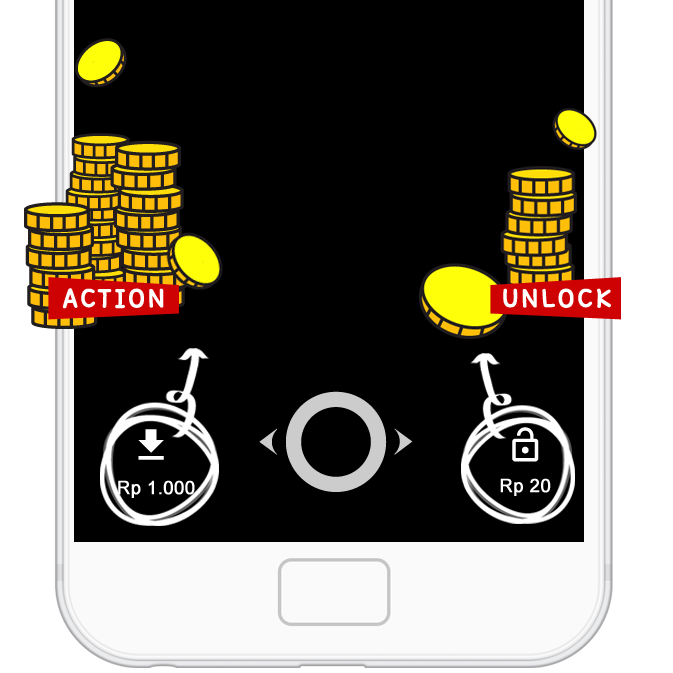Swipe Left or Right Pulsa Gratis Setiap Hari Dari Cashtree