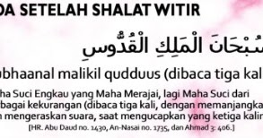Bacaan Doa Setelah Sholat Witir Sesuai Sunnah - Data Islami