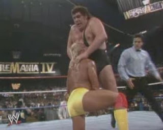 WWF / WWE WRESTLEMANIA 4: Andre The Giant battles Hulk Hogan in Wrestlemania's first rematch
