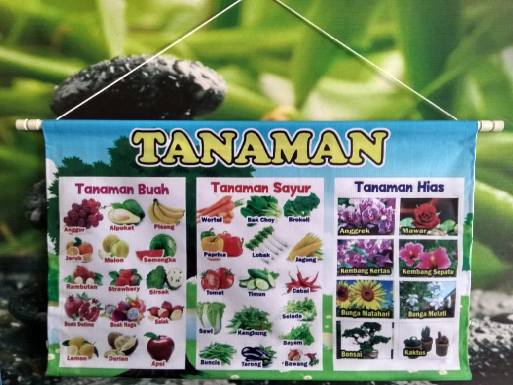 Download Kumpulan Banner Alat Peraga 12 Tema PAUD.cdr