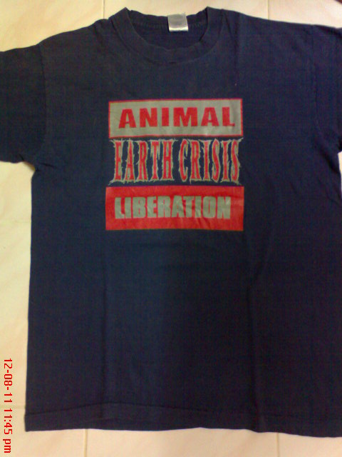 streetwearhouse: ''vtg early 90s EARTH CRISIS ANIMAL LIBERATION sXe