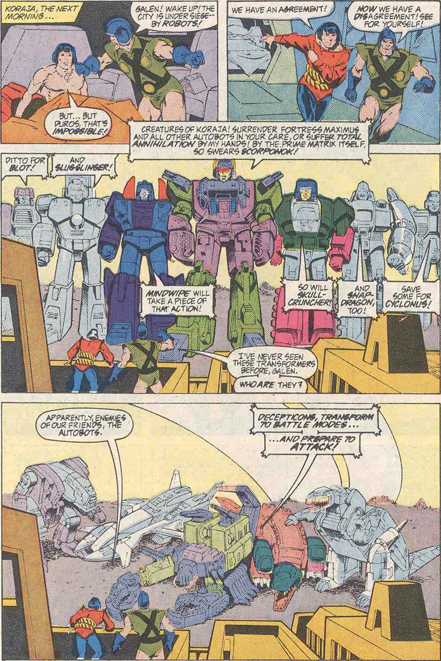 Read online The Transformers Headmasters comic Issue 2