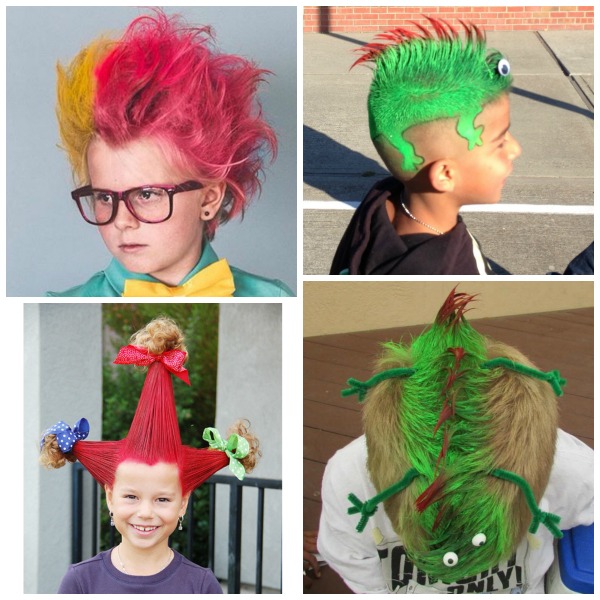 Crazy Hair Day at School - 30+ Best Ideas for Crazy Hair Day for Girls and  Boys - YouTube