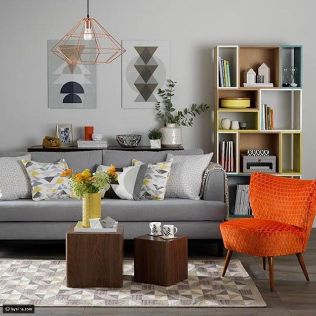 ديكورات غرف ضيوف صغيره باللون البرتقالي تصميم 2018-2019 ديكورات غرف ضيوف صغيره باللون البرتقالي تصميم 2018-2019