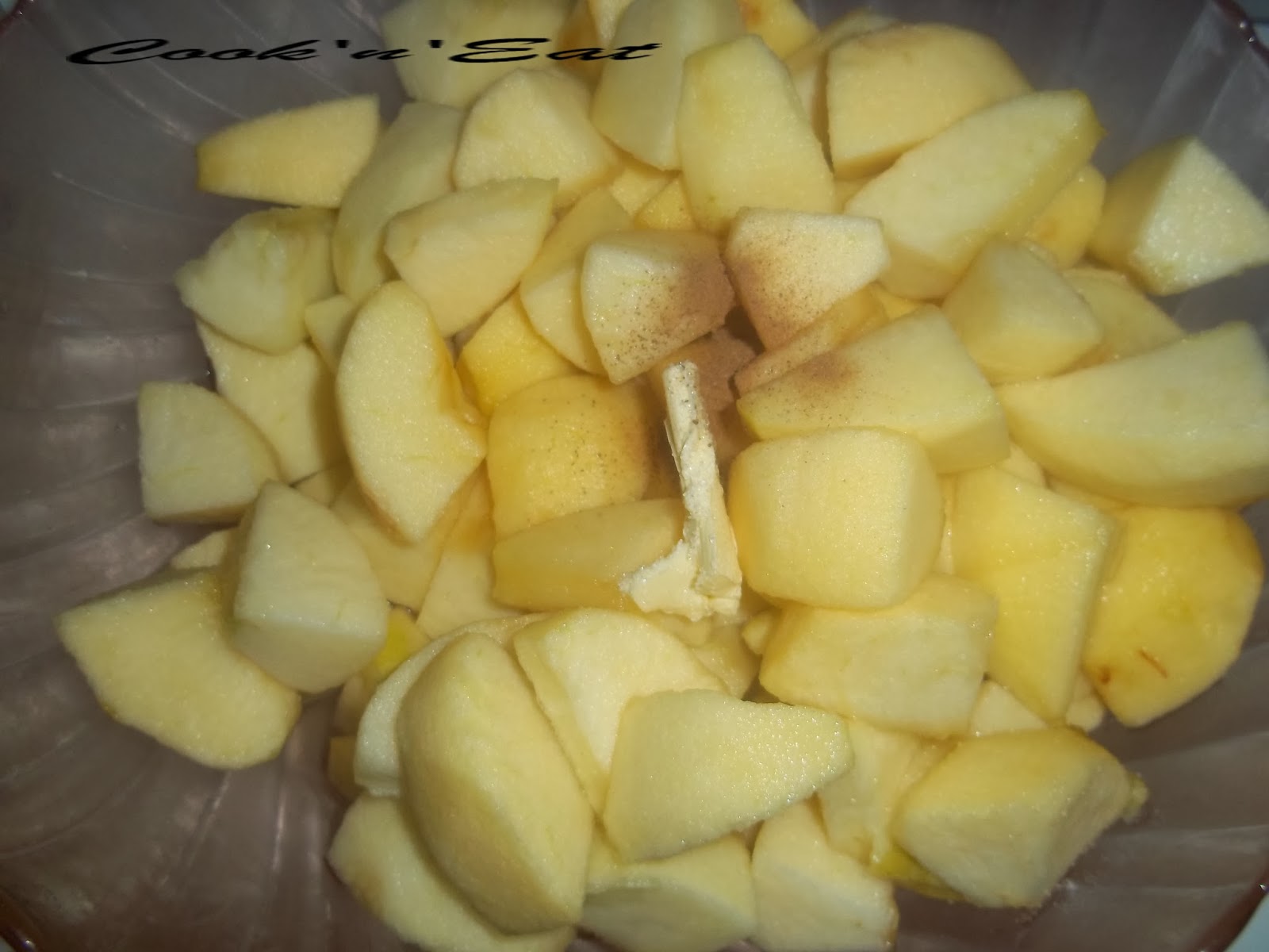 Compote de pommes à la cannelle au micro onde