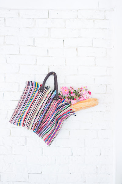 Bolsa para la compra con un salvamantel diy