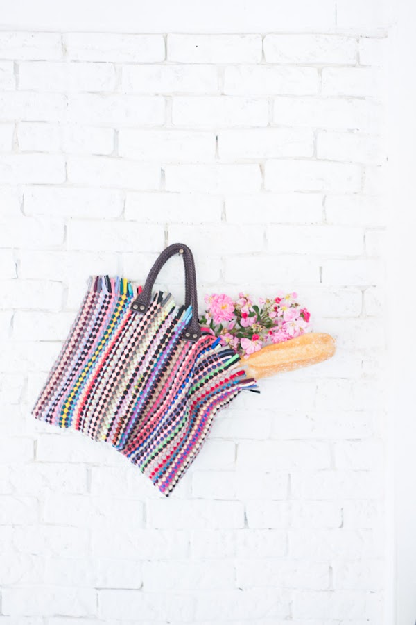 Bolsa para la compra con un salvamantel diy