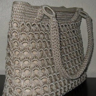 Bolsa de crochê ponto peruano Clearance