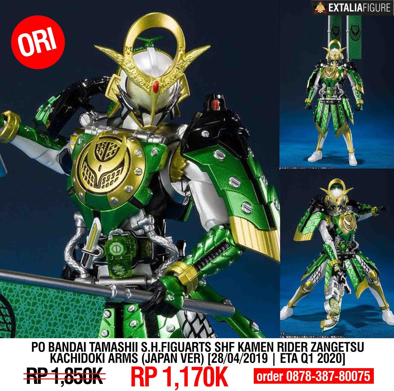 Po Bandai Tamashii S H Figuarts Shf Kamen Rider Zangetsu Kachidoki Arms Japan Ver Extalia Hobbies