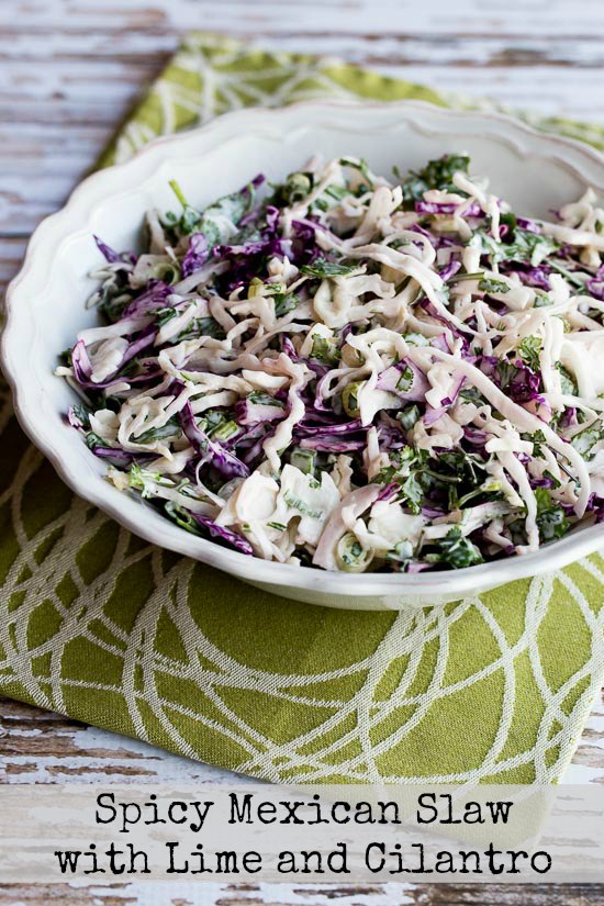 Spicy Mexican Slaw with Lime and Cilantro