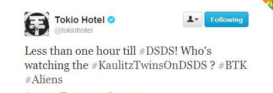 Twitter Oficial dos Tokio Hotel