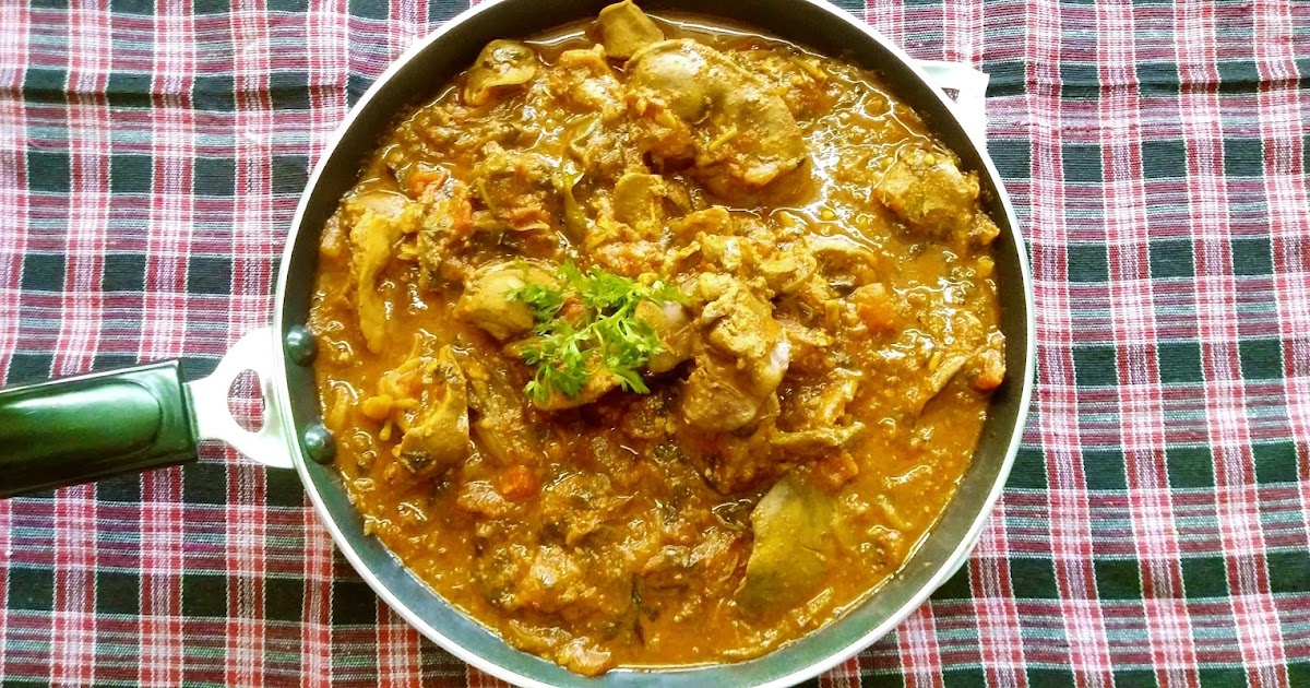 CHICKEN LIVER & GIZZARD IN SPICY GRAVY (MANGALOREAN STYLE)