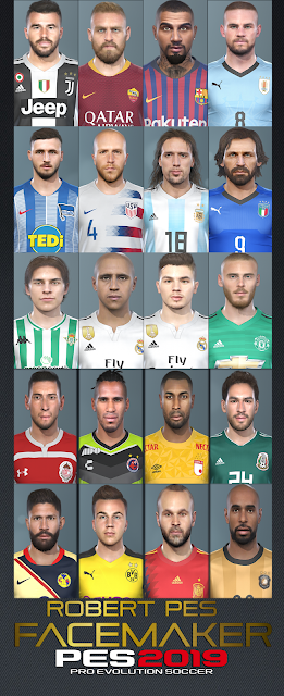 PES 2019 Facepack International by RobertPes Facemaker