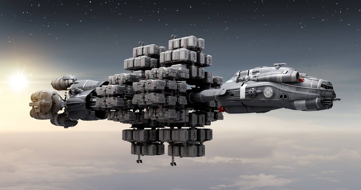 Concept Cargo Spaceship.