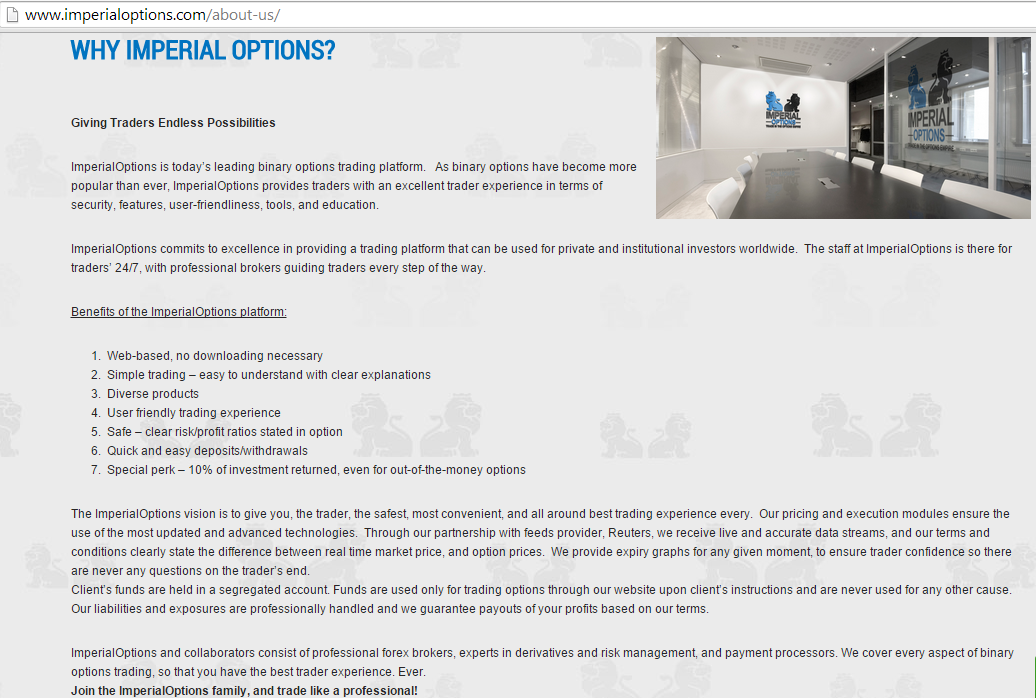 Imperial options binary options