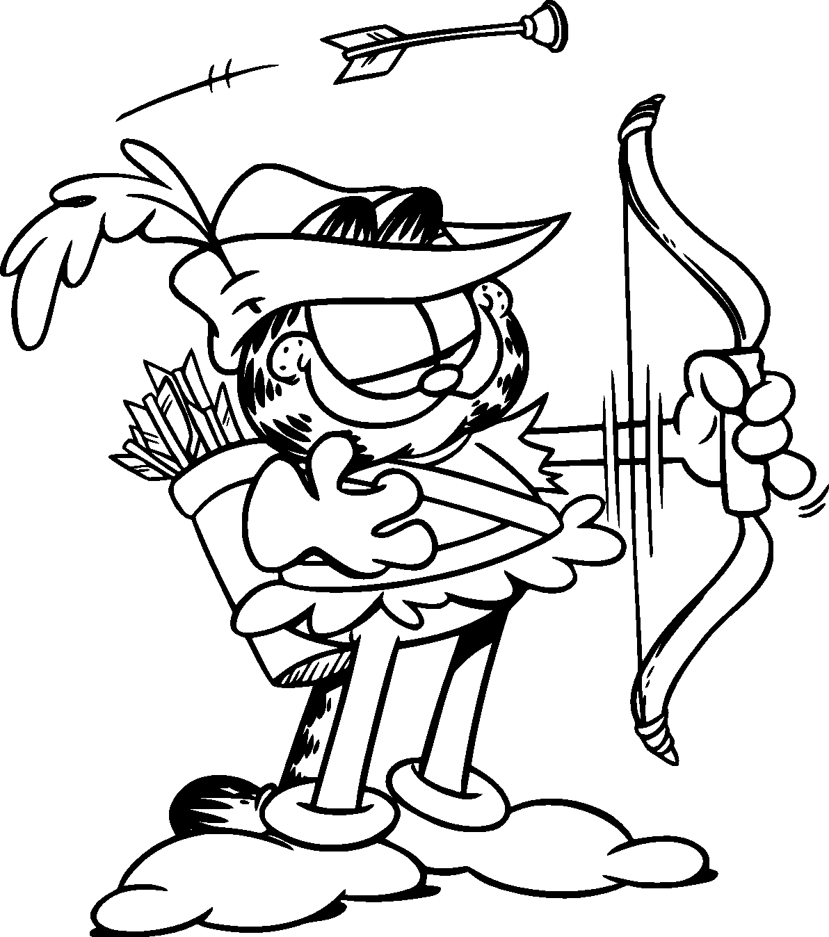 garfield the cat coloring pages - photo #15