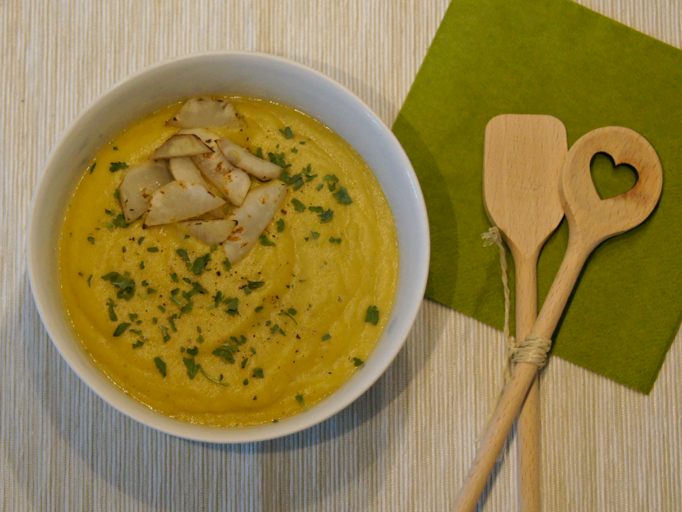 Little Tiger: Winterküche: Topinambur Suppe [vegan]