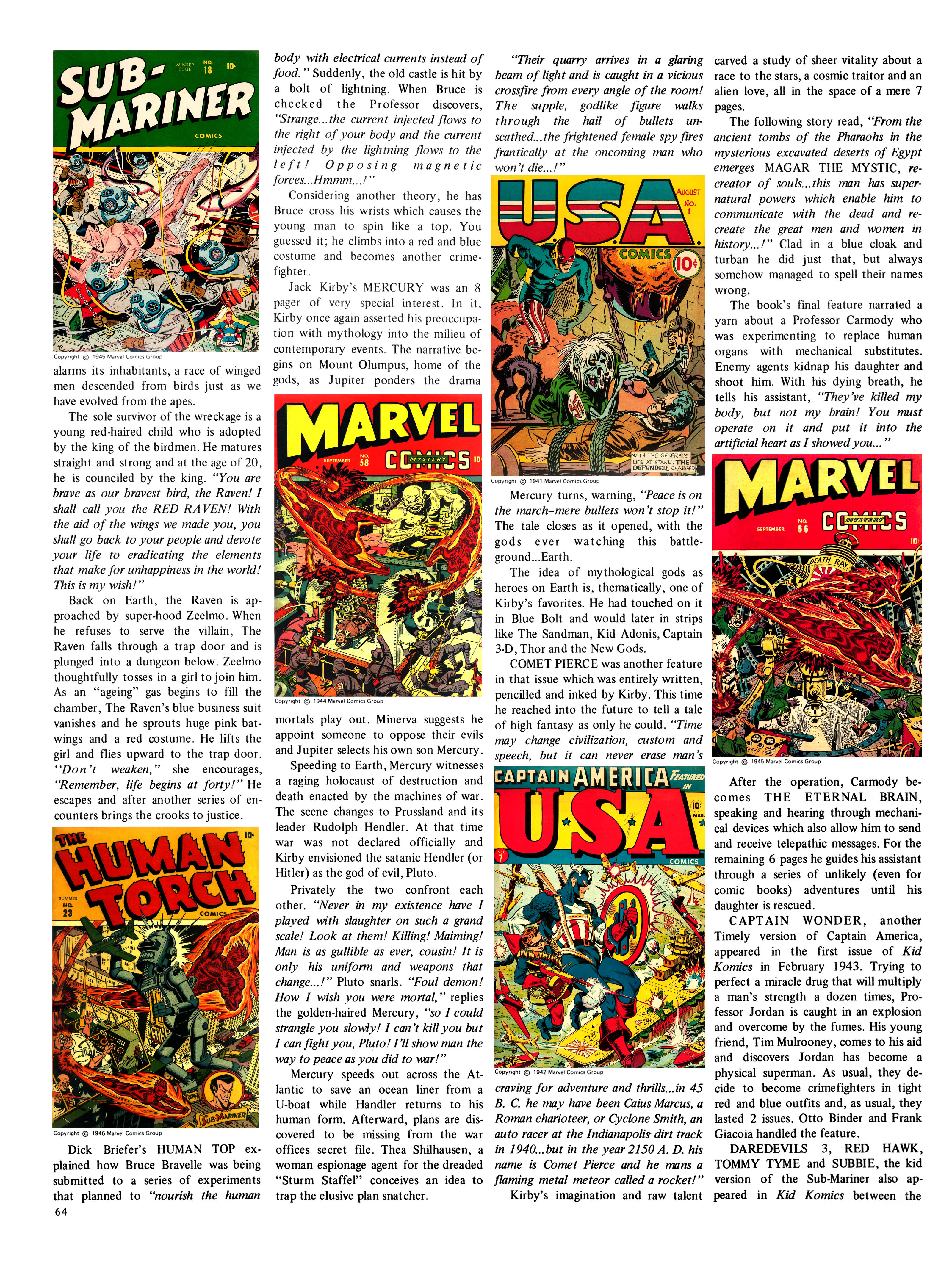 Read online The Steranko History of Comics comic -  Issue # TPB 1 - 64