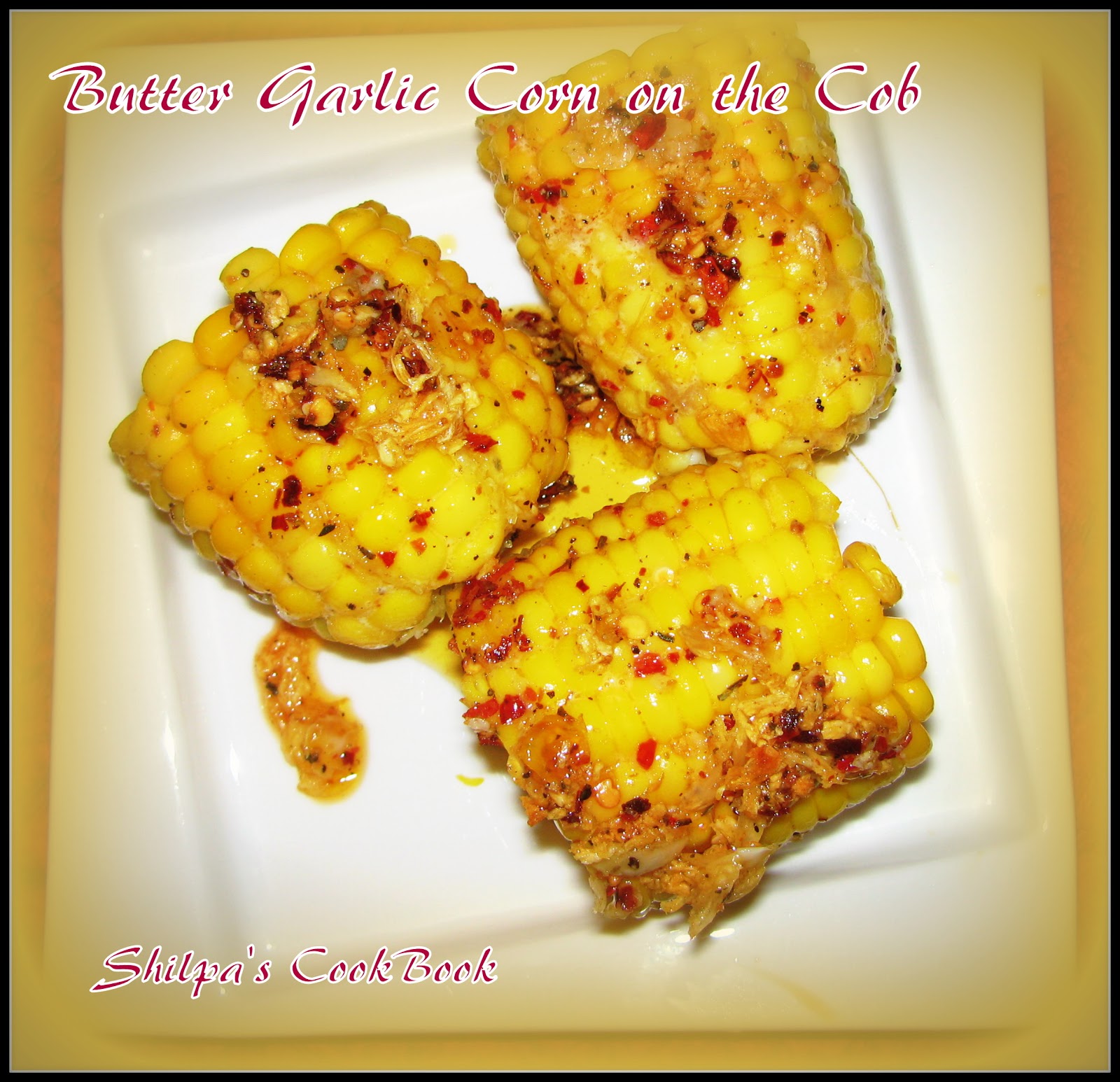 Cook Book Butter Garlic Corn on the Cob