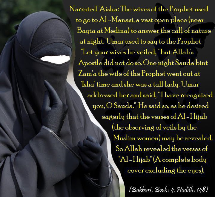 Hadith about Hijab (Bukhari, book 4, Hadith 148) - Best 