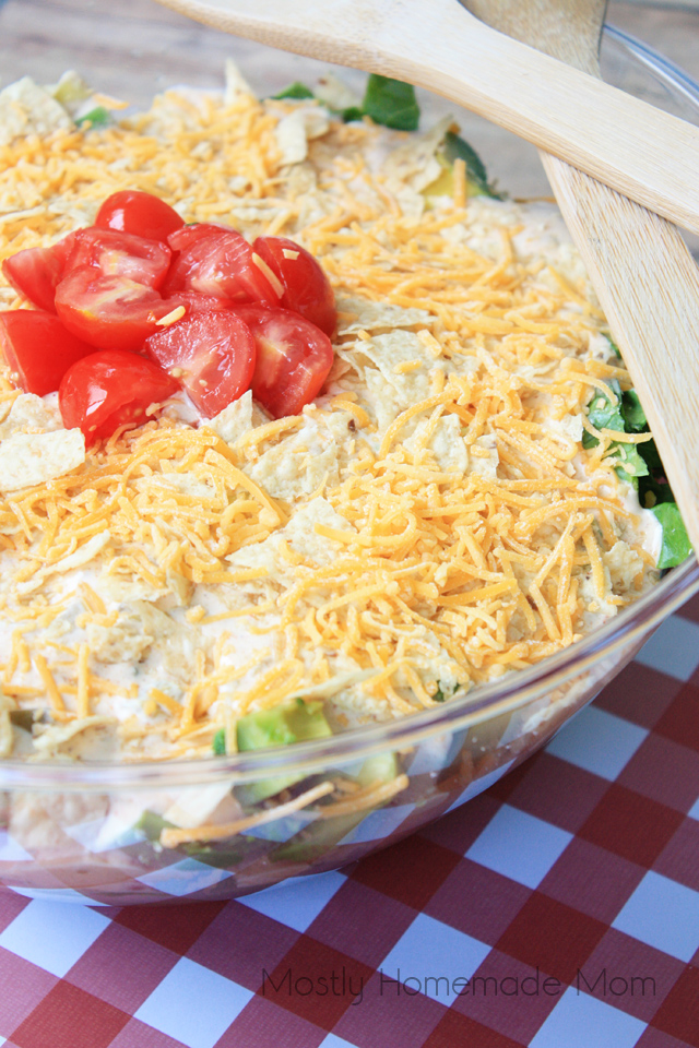 Layered Mexican Salad | Mostly Homemade Mom