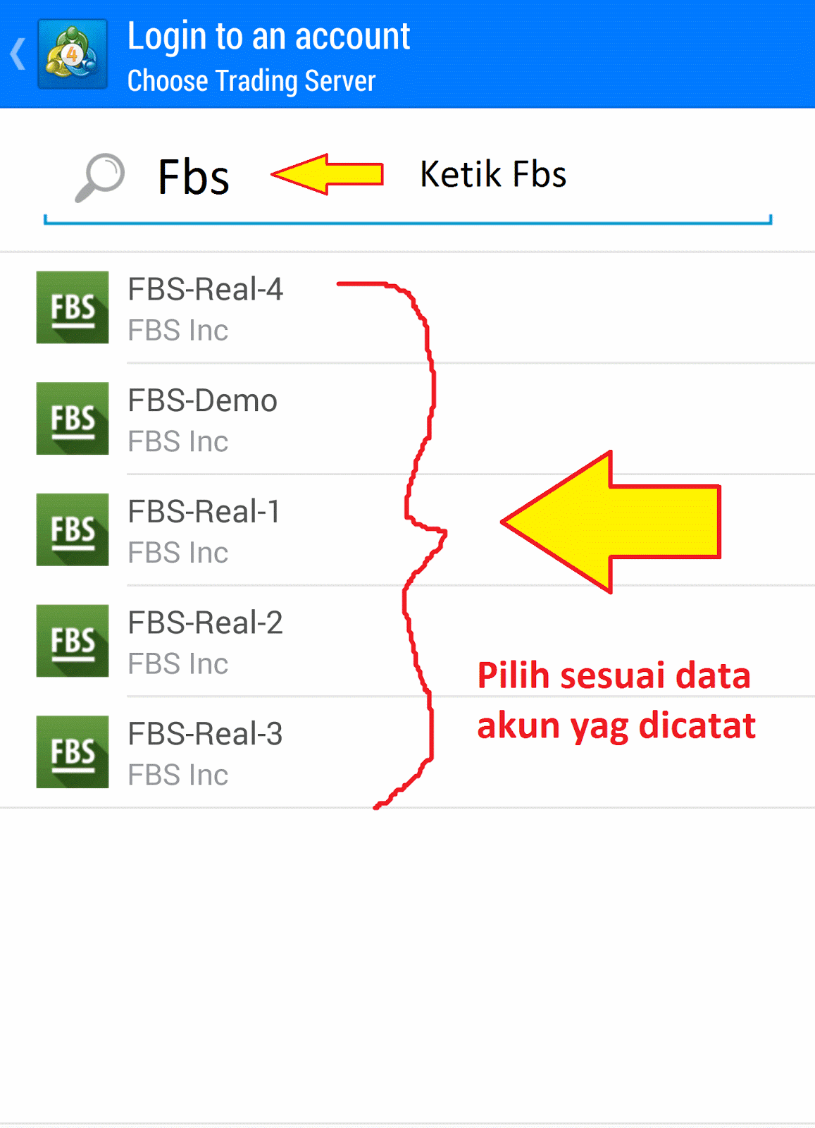 Cara login mt4