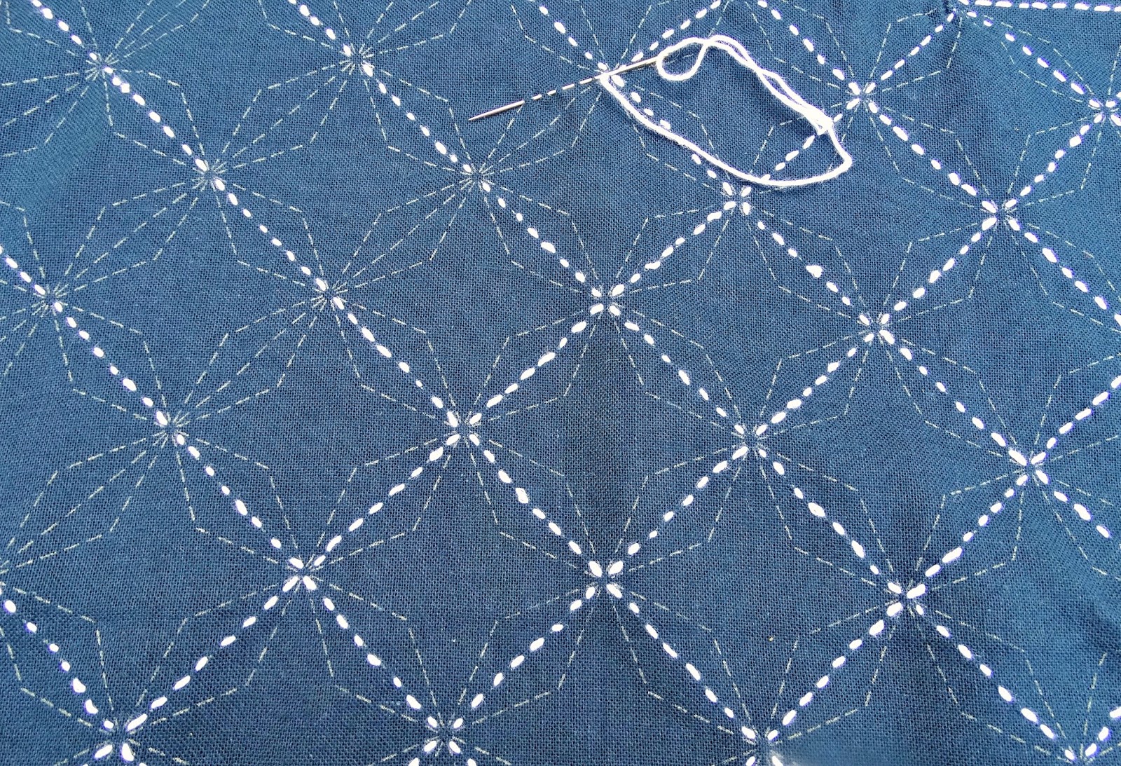 Getting Stitchy with Sashiko; a newtome craft A Saucy Stitch