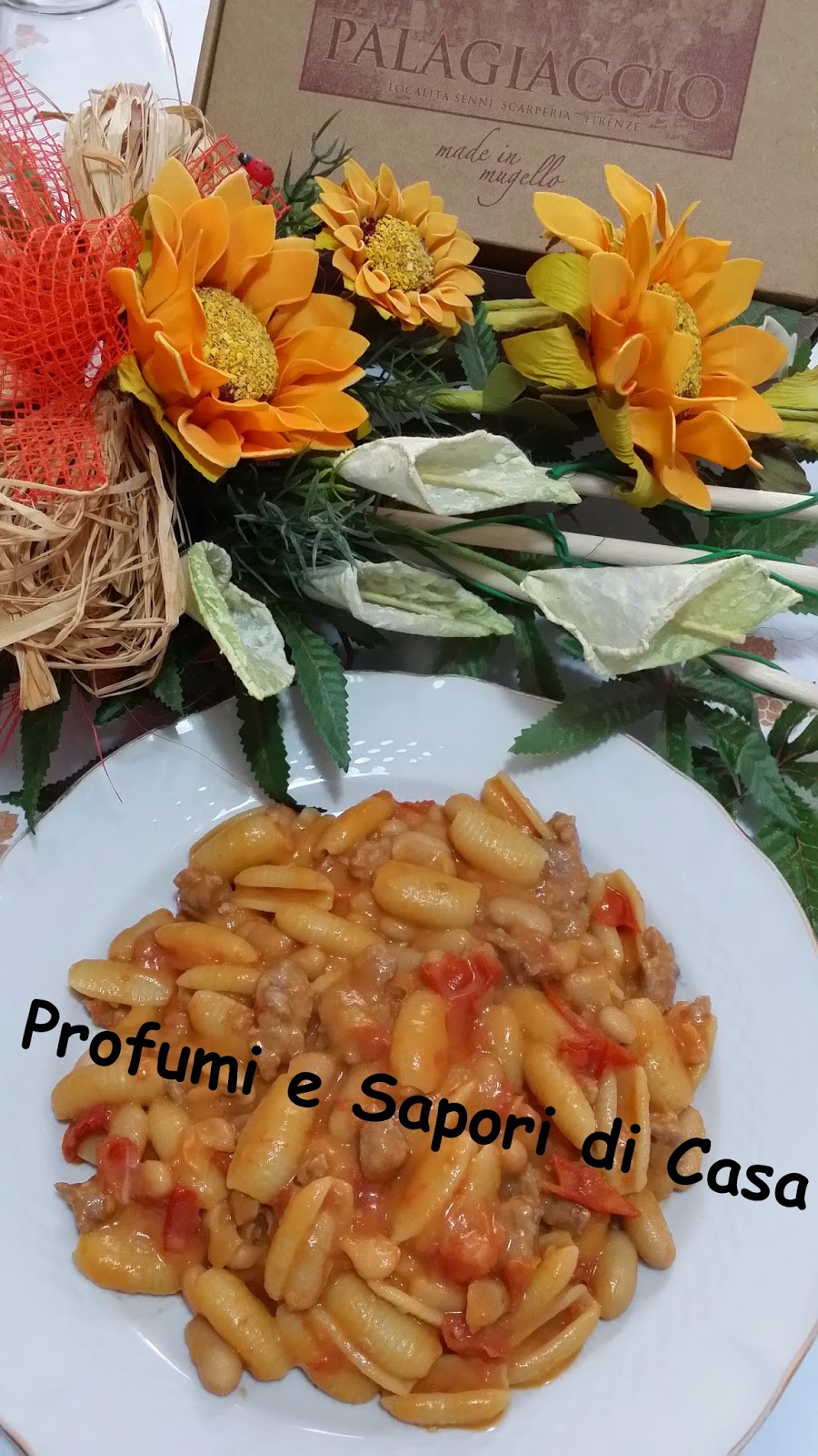 gnocchetti sardi fagioli e salsiccia con galaverna del mugello - contest 