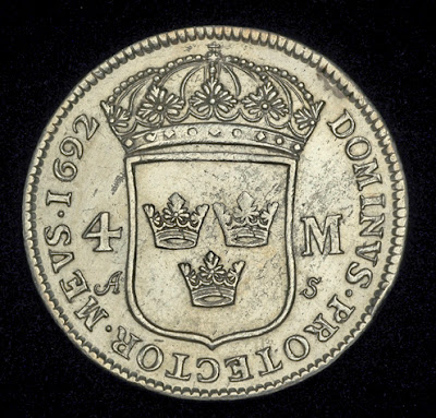 Swedish coins 4 Mark Silver Coin Coin Collecting