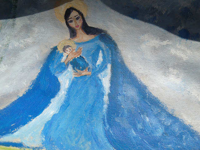 Madonna in blue My art lately- classical themes (Madonna with the baby Jesus 1 and 2)